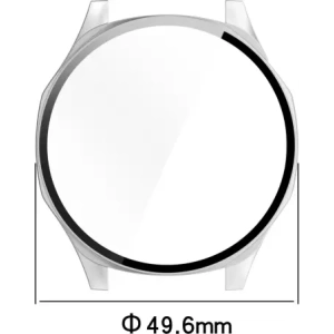 Buy Bizon Case+Glass Watch Huawei Watch GT 5 46 mm satin silver - BIZ6738 - {ean13} - Home Screen Store Europe
