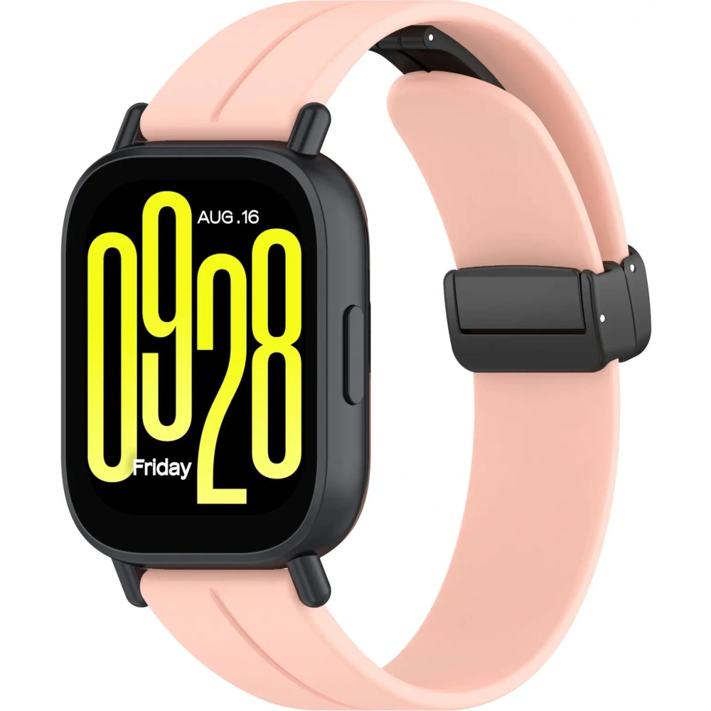 Silikonowy pasek Bizon Strap Watch Silicone 22 mm do smartwatcha różowy