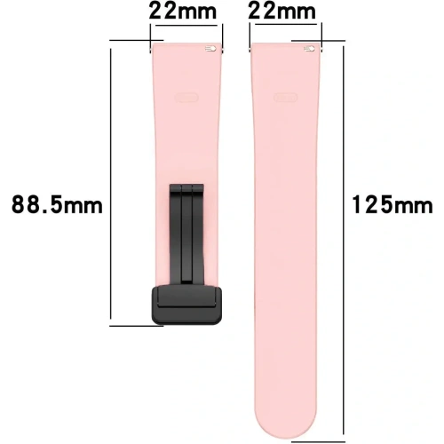 Kup Ceas cu brățară din silicon Bizon 22 mm roz - BIZ6739 - {ean13} - Sklep Home Screen