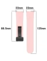 Kup Silikonowy pasek Bizon Strap Watch Silicone 22 mm do smartwatcha różowy - BIZ6739 - {ean13} - Sklep Home Screen