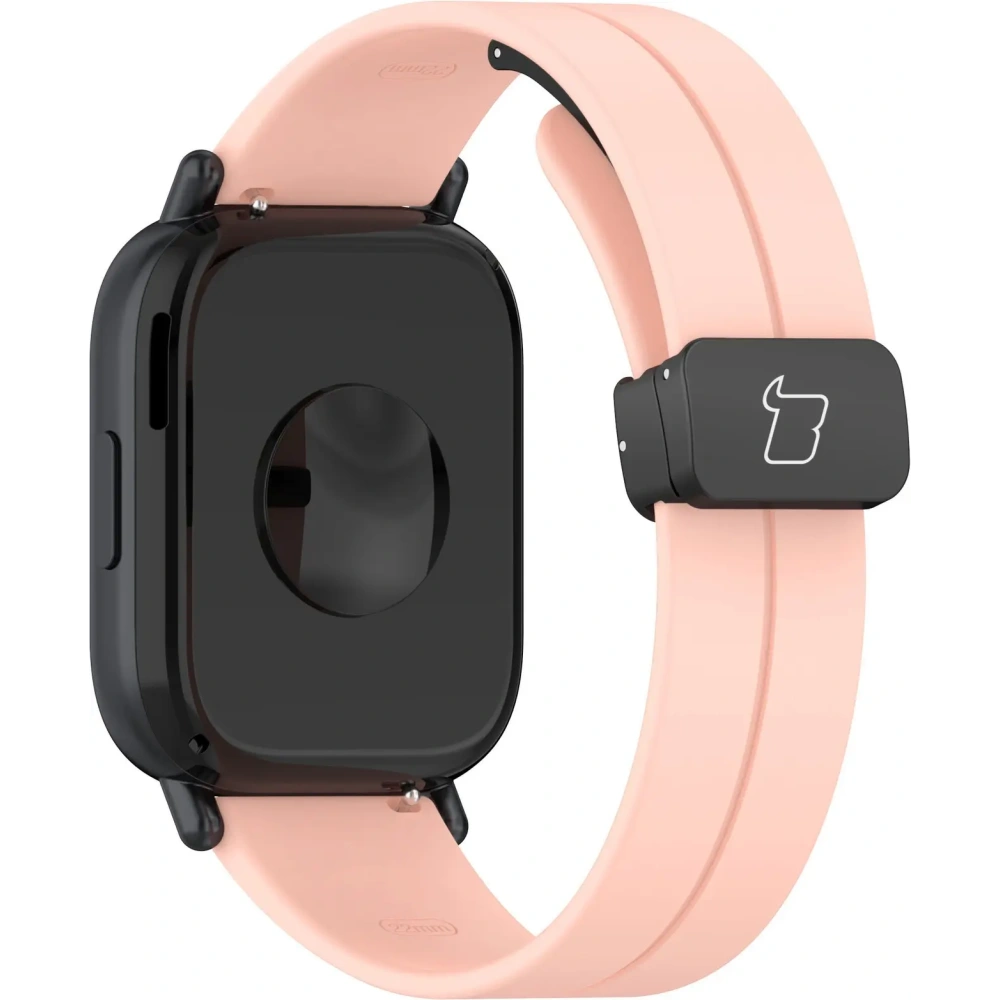 Silikonowy pasek Bizon Strap Watch Silicone 22 mm do smartwatcha różowy