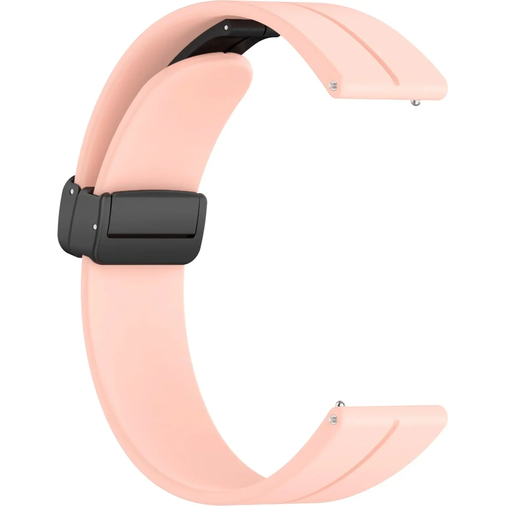 Silikonowy pasek Bizon Strap Watch Silicone 22 mm do smartwatcha różowy