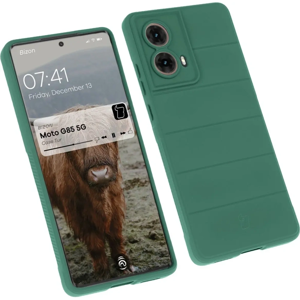 Pancerne etui Bizon Case Tur do Motorola Moto G85 5G ciemnozielone