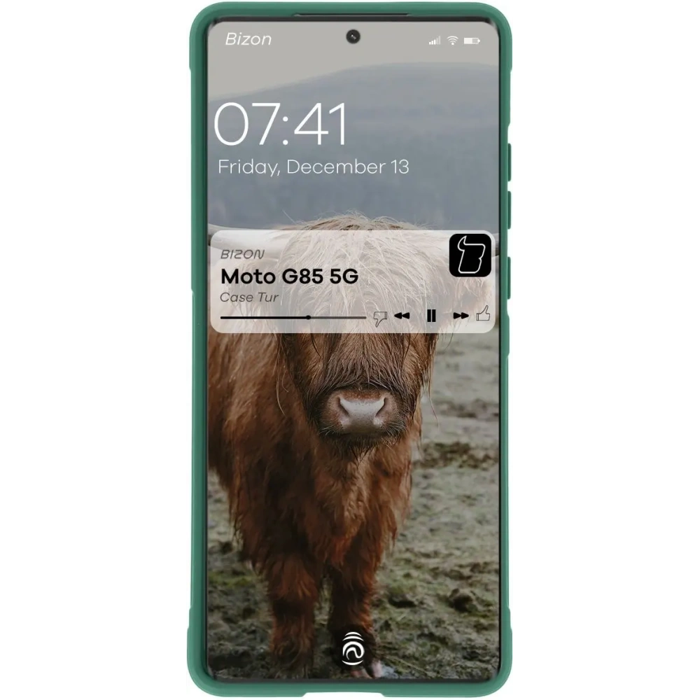 Pancerne etui Bizon Case Tur do Motorola Moto G85 5G ciemnozielone
