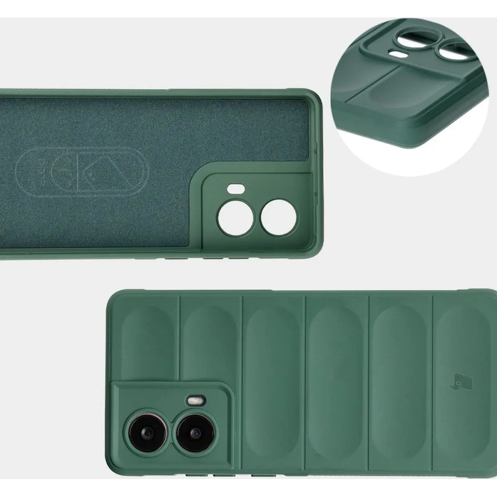 Pancerne etui Bizon Case Tur do Motorola Moto G85 5G ciemnozielone