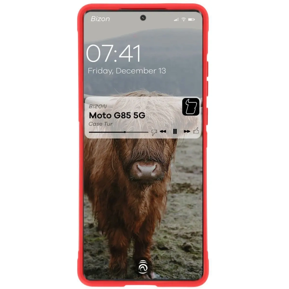 Pancerne etui Bizon Case Tur do Motorola Moto G85 5G czerwone