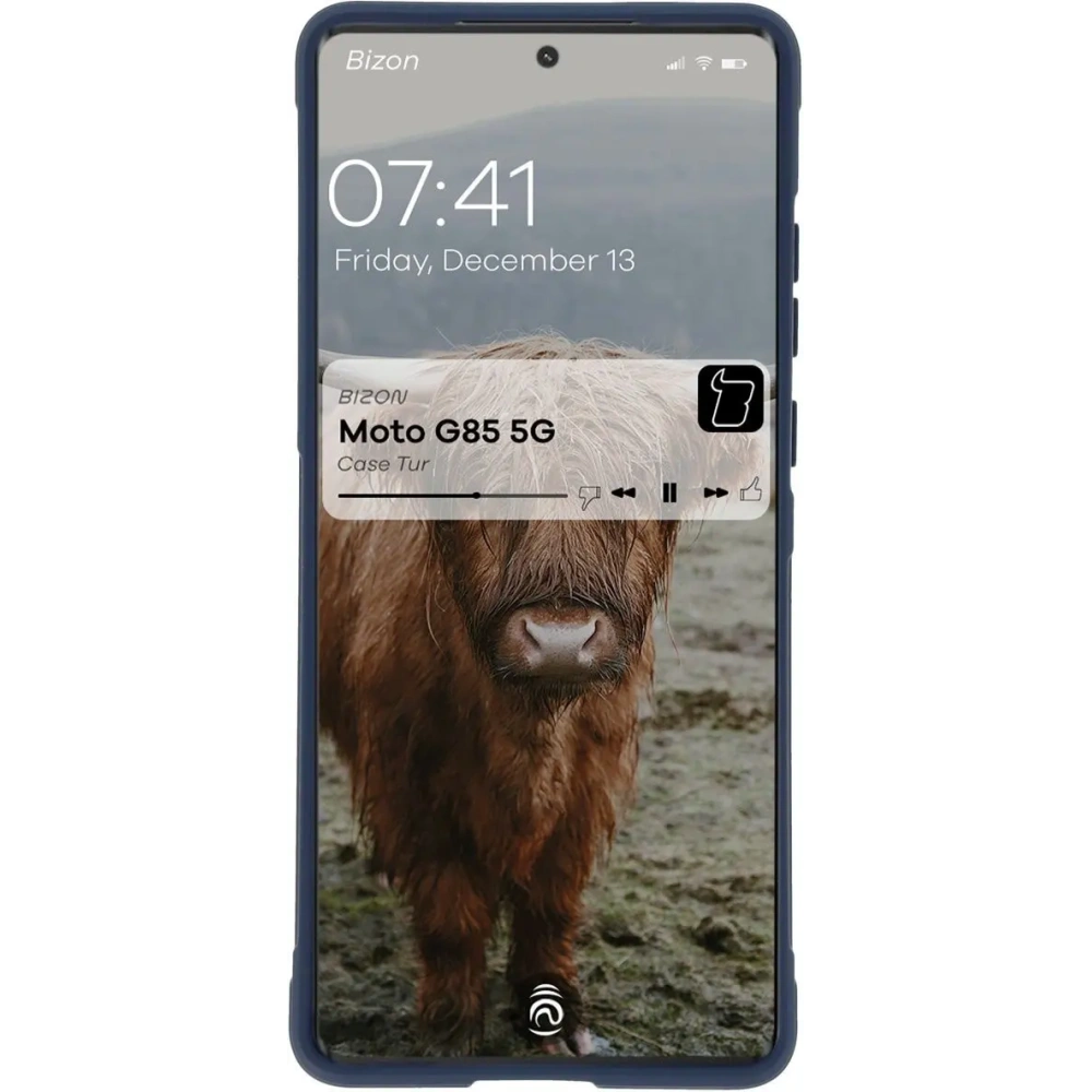 Pancerne etui Bizon Case Tur do Motorola Moto G85 5G granatowe