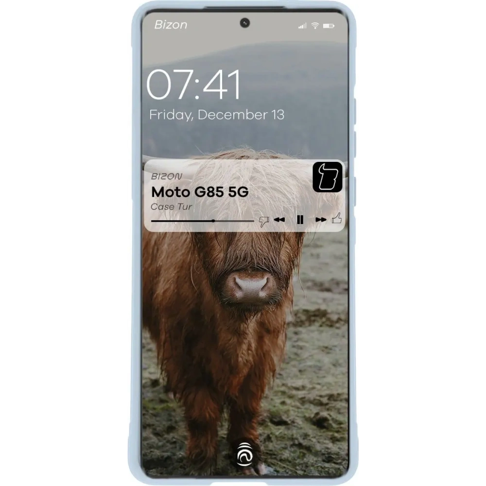 Pancerne etui Bizon Case Tur do Motorola Moto G85 5G jasnoniebieskie