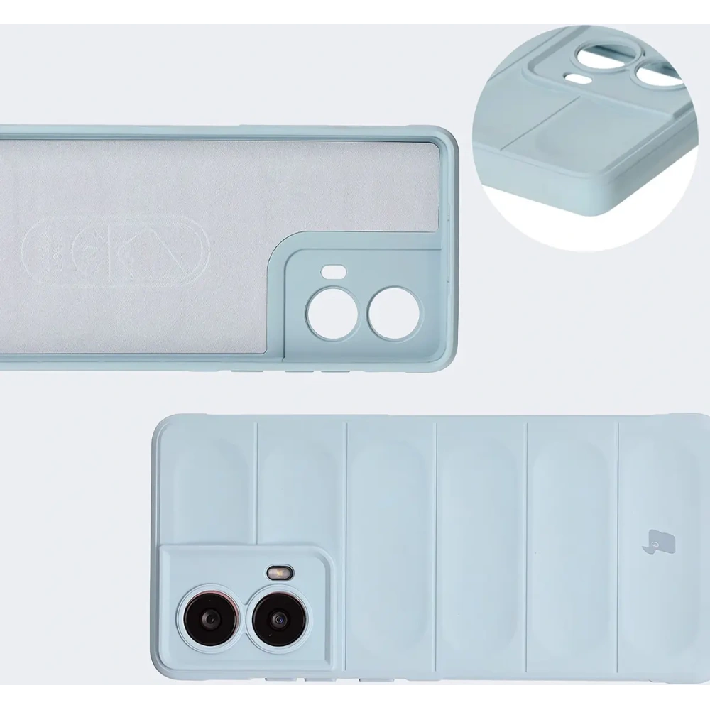 Pancerne etui Bizon Case Tur do Motorola Moto G85 5G jasnoniebieskie