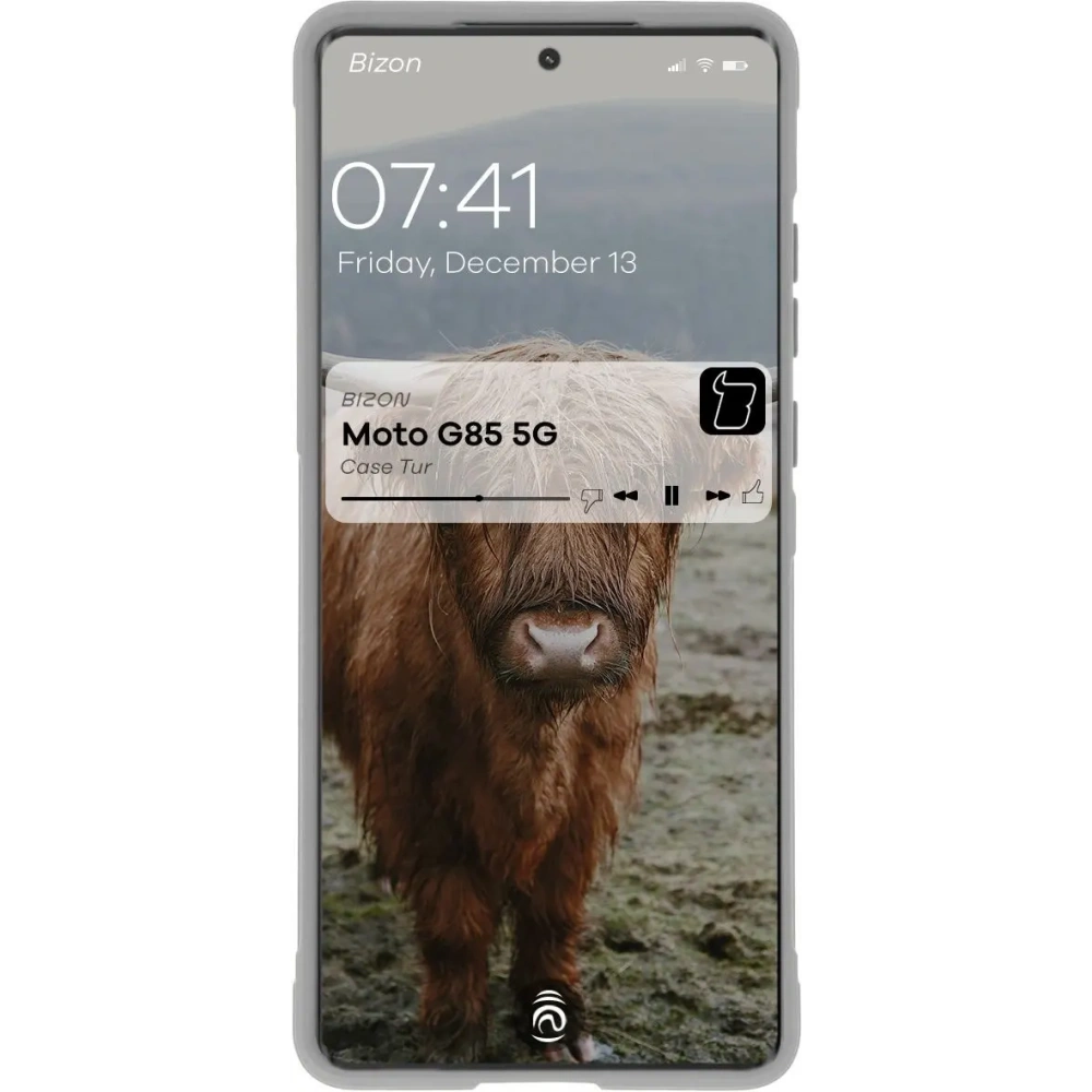 Pancerne etui Bizon Case Tur do Motorola Moto G85 5G jasnoszare