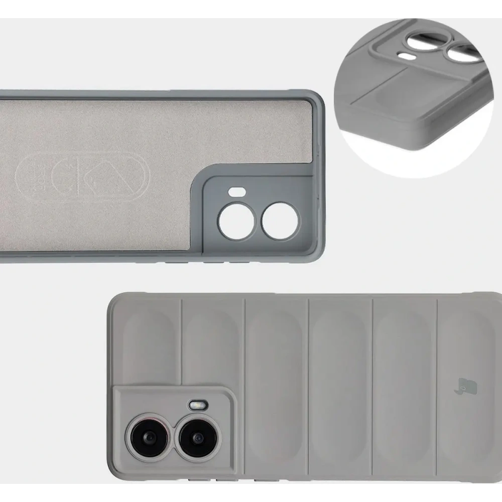 Pancerne etui Bizon Case Tur do Motorola Moto G85 5G jasnoszare