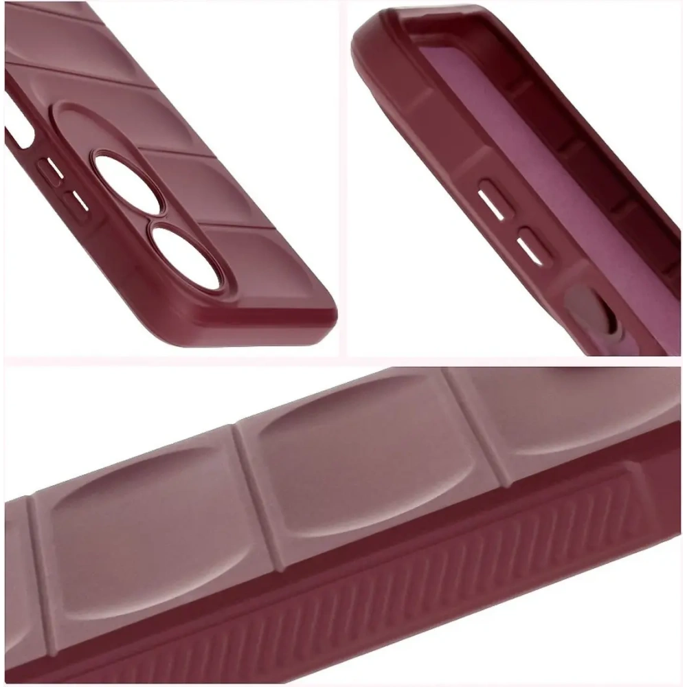 Pancerne etui Bizon Case Tur do Oppo A60 4G ciemnofioletowe