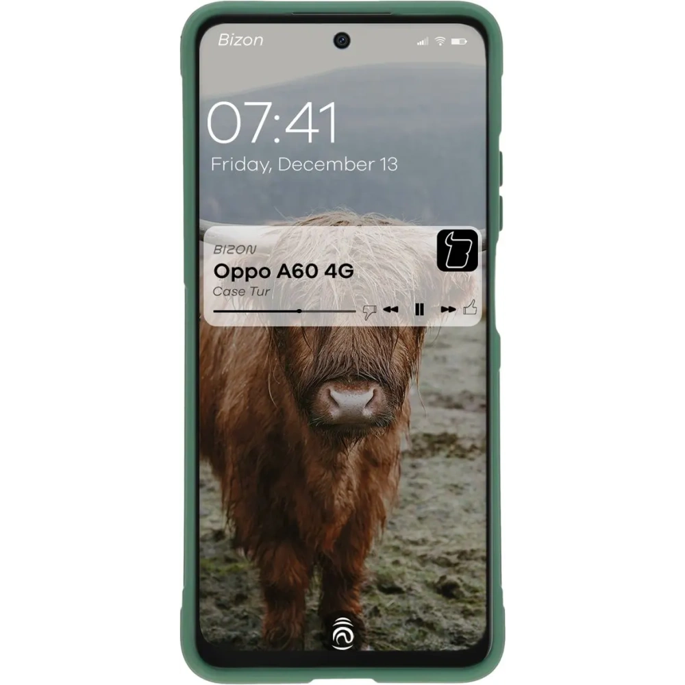 Pancerne etui Bizon Case Tur do Oppo A60 4G ciemnozielone