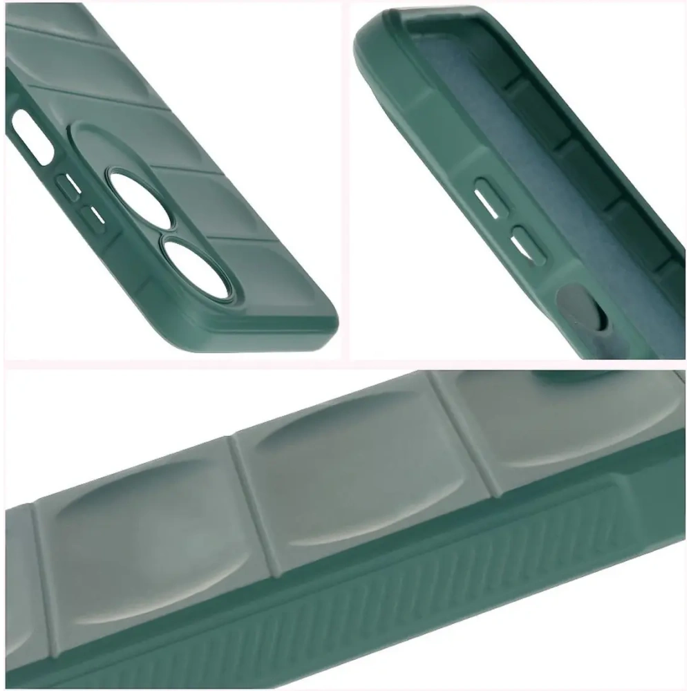 Pancerne etui Bizon Case Tur do Oppo A60 4G ciemnozielone