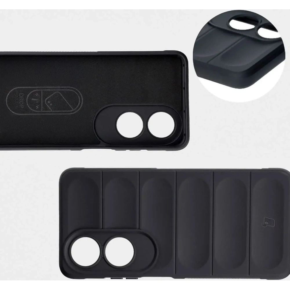 Pancerne etui Bizon Case Tur do Oppo A60 4G czarne