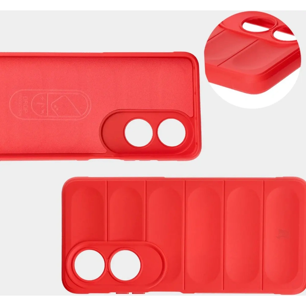 Pancerne etui Bizon Case Tur do Oppo A60 4G czerwone