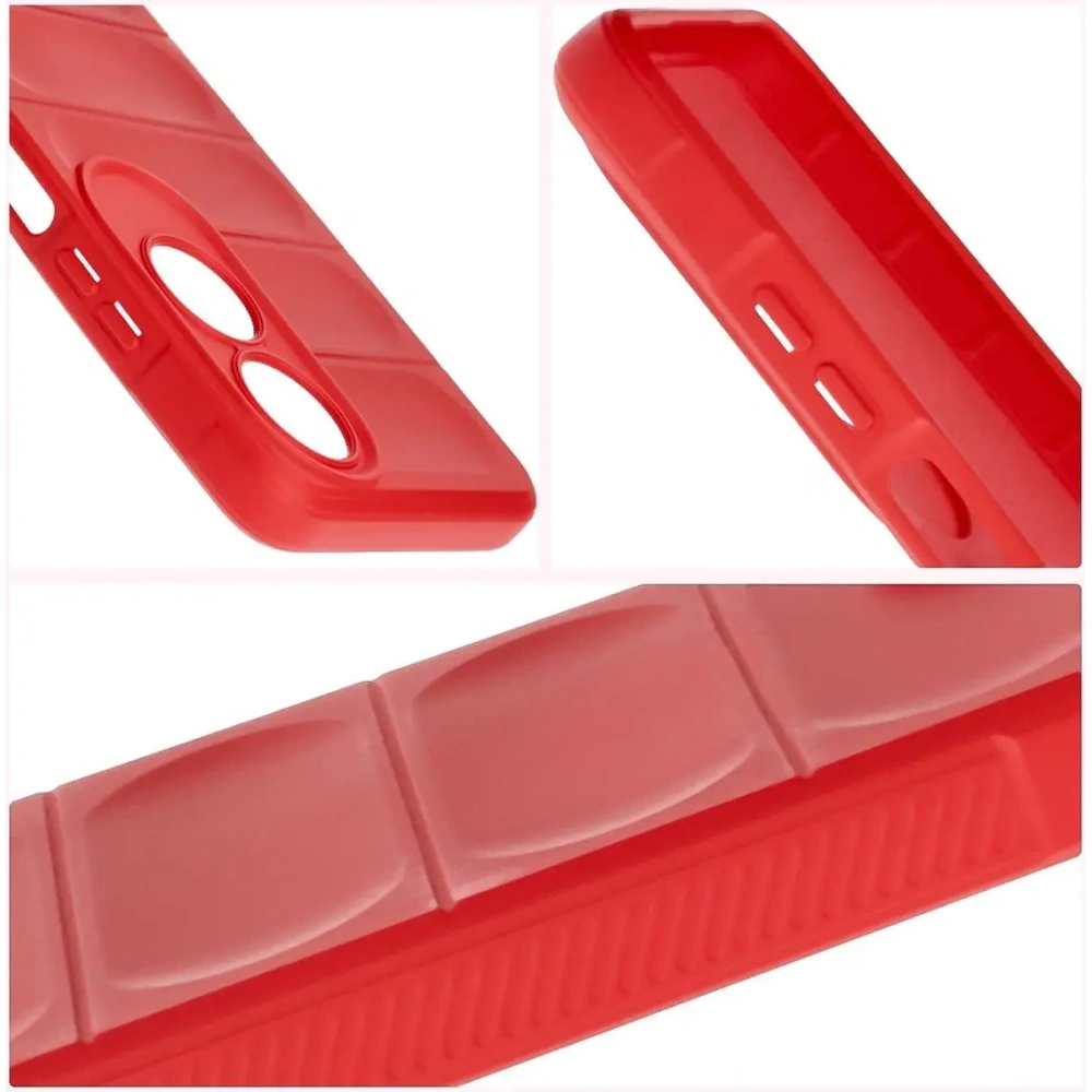 Pancerne etui Bizon Case Tur do Oppo A60 4G czerwone