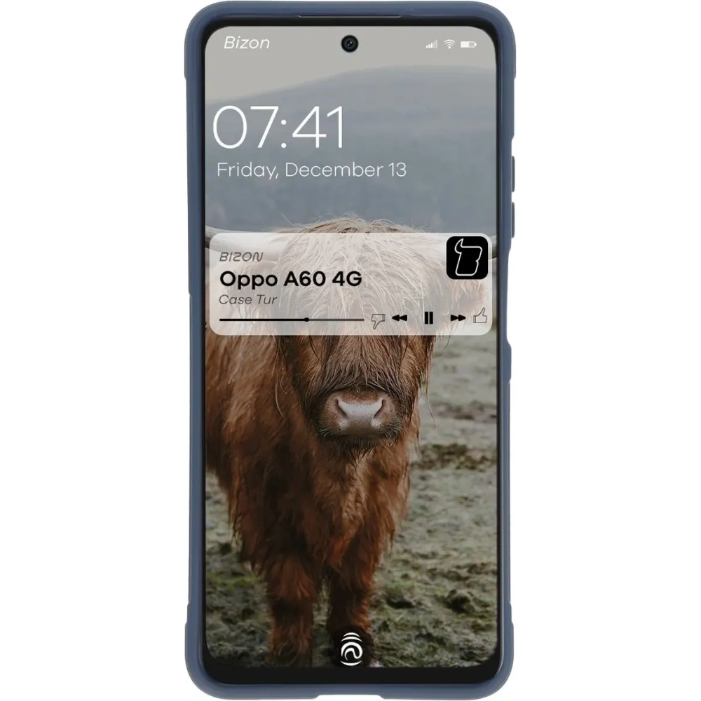 Pancerne etui Bizon Case Tur do Oppo A60 4G granatowe