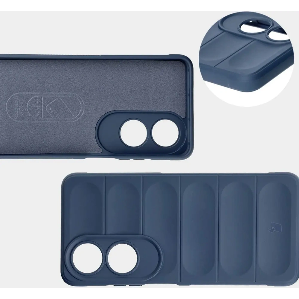 Pancerne etui Bizon Case Tur do Oppo A60 4G granatowe