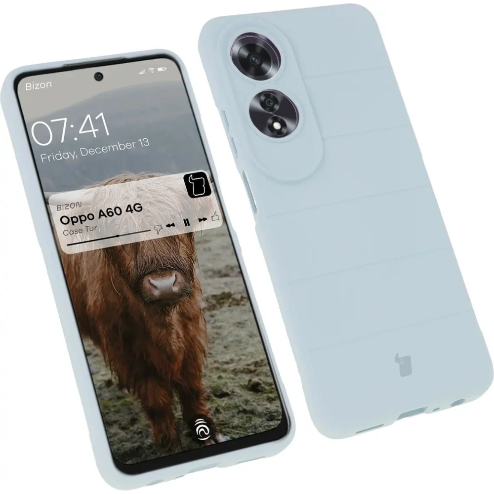 Pancerne etui Bizon Case Tur do Oppo A60 4G jasnoniebieskie