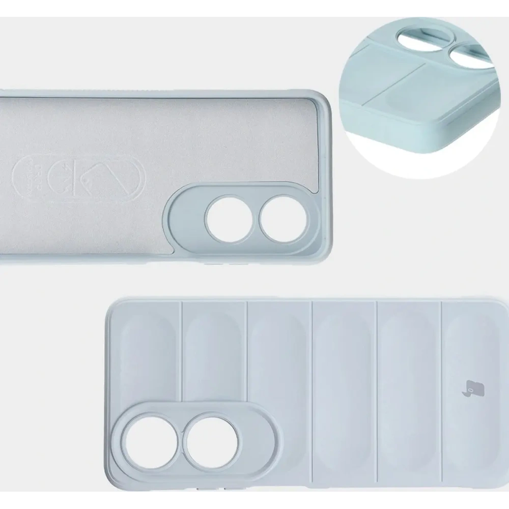 Pancerne etui Bizon Case Tur do Oppo A60 4G jasnoniebieskie