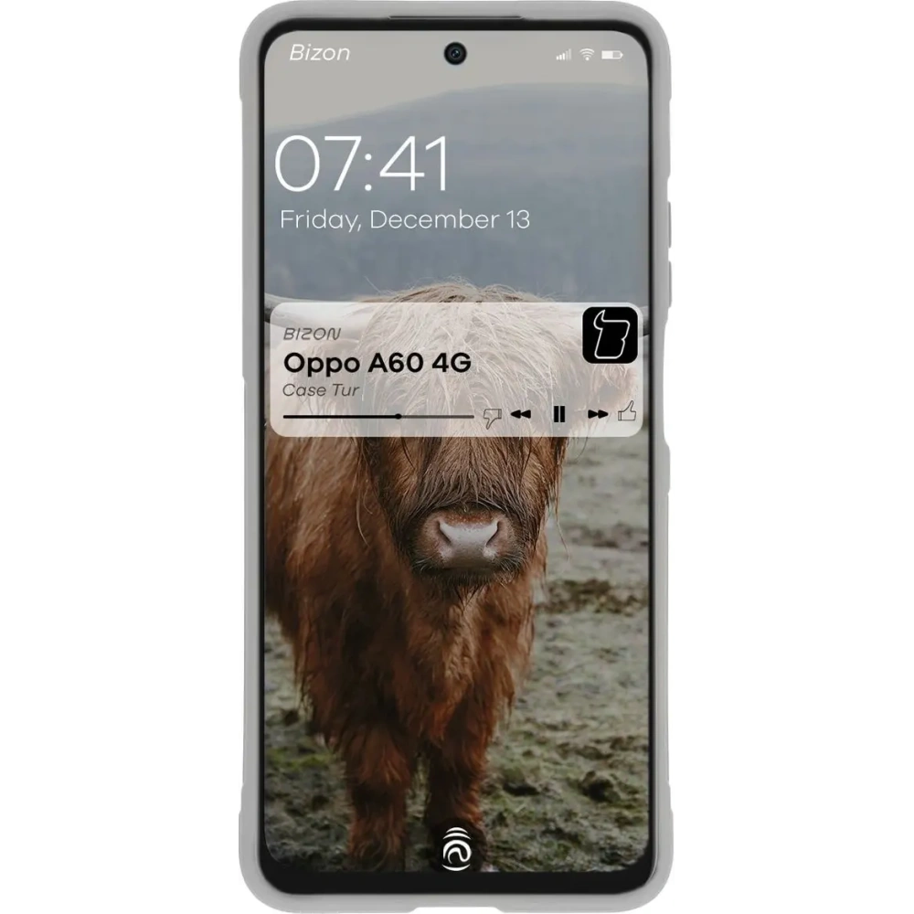 Pancerne etui Bizon Case Tur do Oppo A60 4G jasnoszare