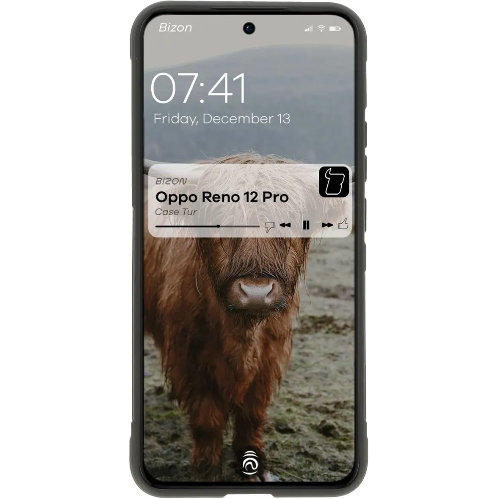 Pancerne etui Bizon Case Tur do Oppo Reno 12 Pro czarne
