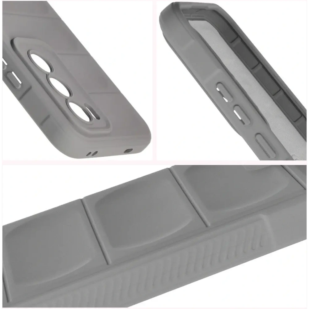 Pancerne etui Bizon Case Tur do Oppo Reno 12 Pro jasnoszare