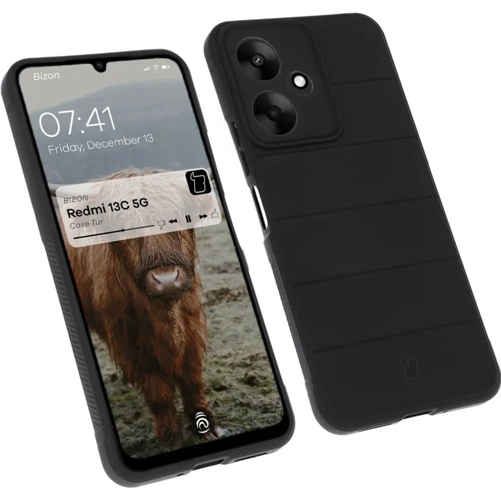 Pancerne etui Bizon Case Tur do Xiaomi Redmi 13C 5G czarne