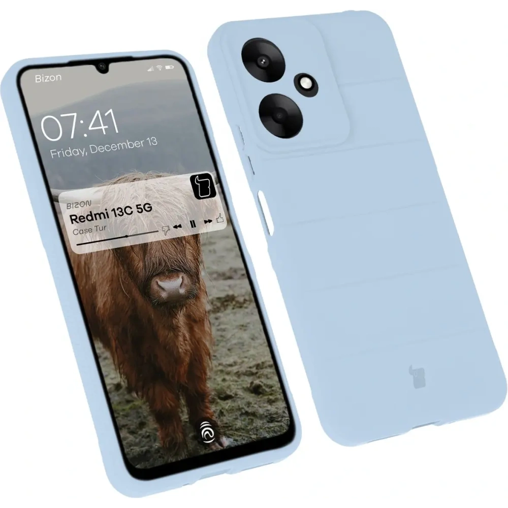 Pancerne etui Bizon Case Tur do Xiaomi Redmi 13C 5G jasnoniebieskie