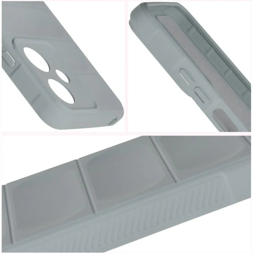 Pancerne etui Bizon Case Tur do Xiaomi Redmi 13C 5G jasnoszare