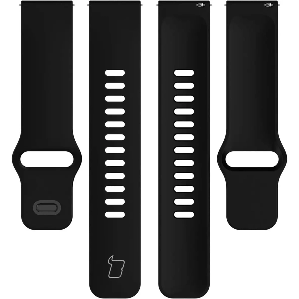 Silikonowy pasek Bizon Strap Watch Silicone do Xiaomi Redmi Watch 5 Lite / 5 Active czarny