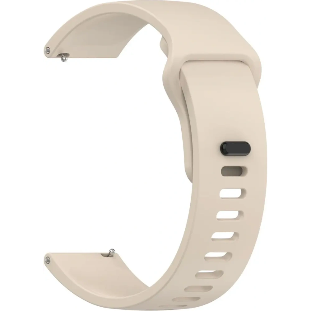 Silikonowy pasek Bizon Strap Watch Silicone do Xiaomi Redmi Watch 5 Lite / 5 Active beżowy