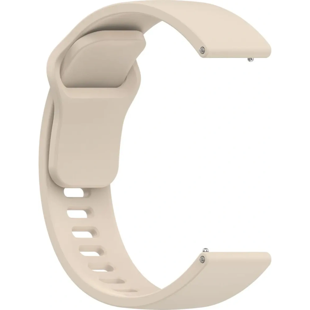 Silikonowy pasek Bizon Strap Watch Silicone do Xiaomi Redmi Watch 5 Lite / 5 Active beżowy