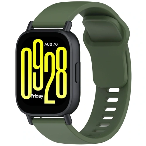 Kup Ceas cu curea din silicon Bizon Xiaomi Redmi Watch 5 Lite / 5 Active verde închis - BIZ6770 - {ean13} - Sklep Home Screen