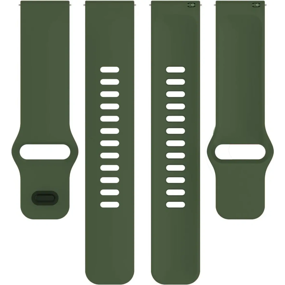 Silikonowy pasek Bizon Strap Watch Silicone do Xiaomi Redmi Watch 5 Lite / 5 Active ciemnozielony