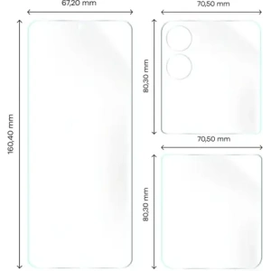 Kup Folia hydrożelowa na tył i przód Bizon Glass Hydrogel Set do Xiaomi Mix Flip - BIZ6771 - {ean13} - Sklep Home Screen