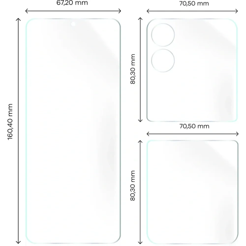 Kup Folia hydrożelowa na tył i przód Bizon Glass Hydrogel Set do Xiaomi Mix Flip - BIZ6771 - {ean13} - Sklep Home Screen