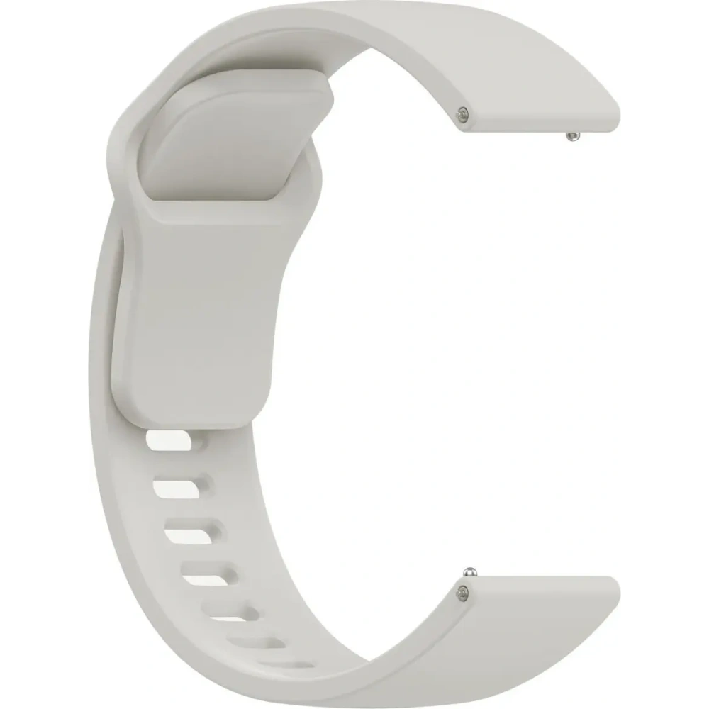 Silikonowy pasek Bizon Strap Watch Silicone do Xiaomi Redmi Watch 5 Lite / 5 Active szary