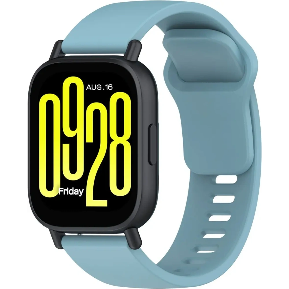 Silikonowy pasek Bizon Strap Watch Silicone do Xiaomi Redmi Watch 5 Lite / 5 Active jasnoniebieski