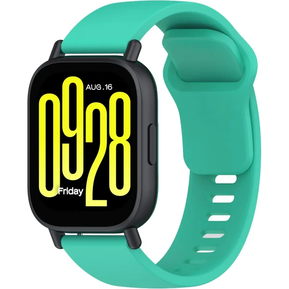 Silikonowy pasek Bizon Strap Watch Silicone do Xiaomi Redmi Watch 5 Lite / 5 Active miętowy