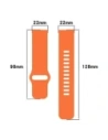 Buy Bizon Strap Watch Silicone Xiaomi Redmi Watch 5 Lite / 5 Active orange - BIZ6776 - {ean13} - Home Screen Store Europe