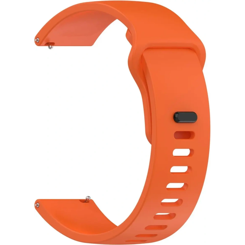 Silikonowy pasek Bizon Strap Watch Silicone do Xiaomi Redmi Watch 5 Lite / 5 Active pomarańczowy