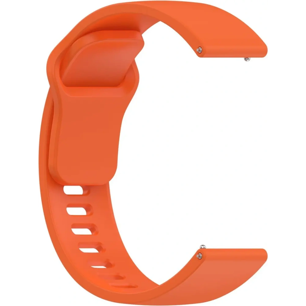 Silikonowy pasek Bizon Strap Watch Silicone do Xiaomi Redmi Watch 5 Lite / 5 Active pomarańczowy