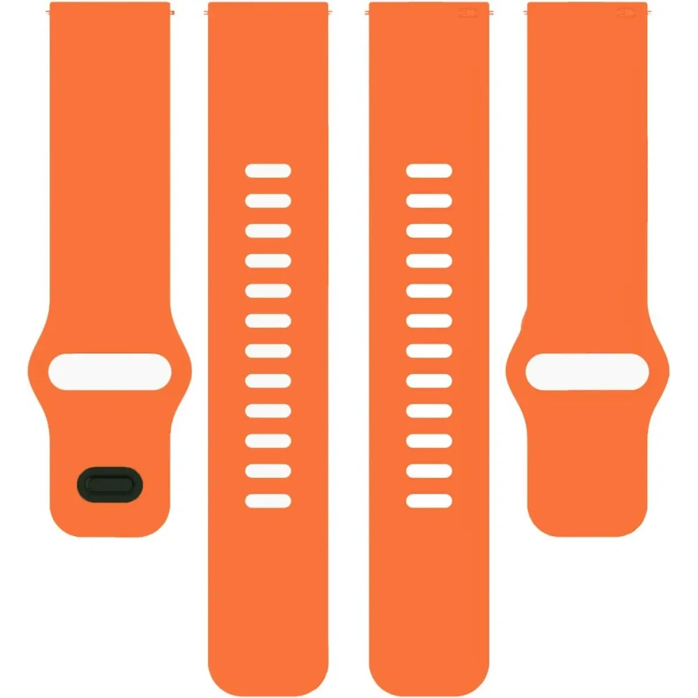 Silikonowy pasek Bizon Strap Watch Silicone do Xiaomi Redmi Watch 5 Lite / 5 Active pomarańczowy