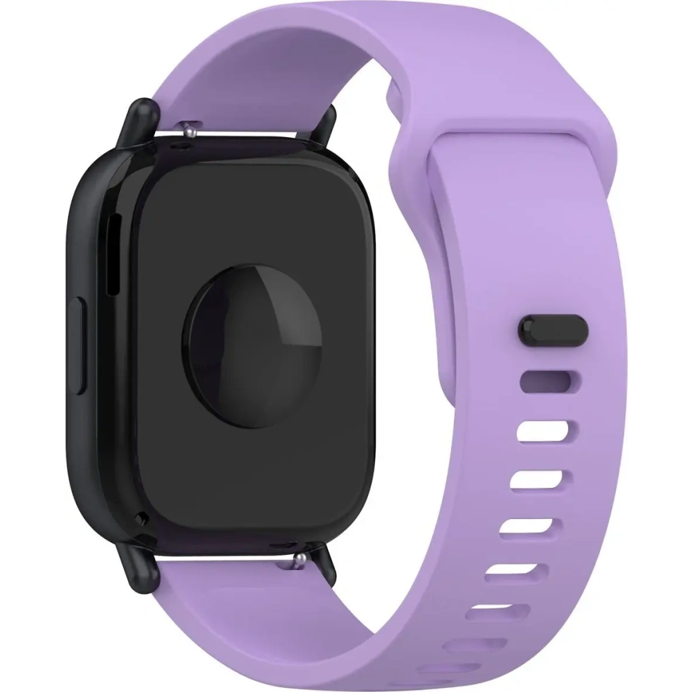 Silikonowy pasek Bizon Strap Watch Silicone do Xiaomi Redmi Watch 5 Lite / 5 Active fioletowy