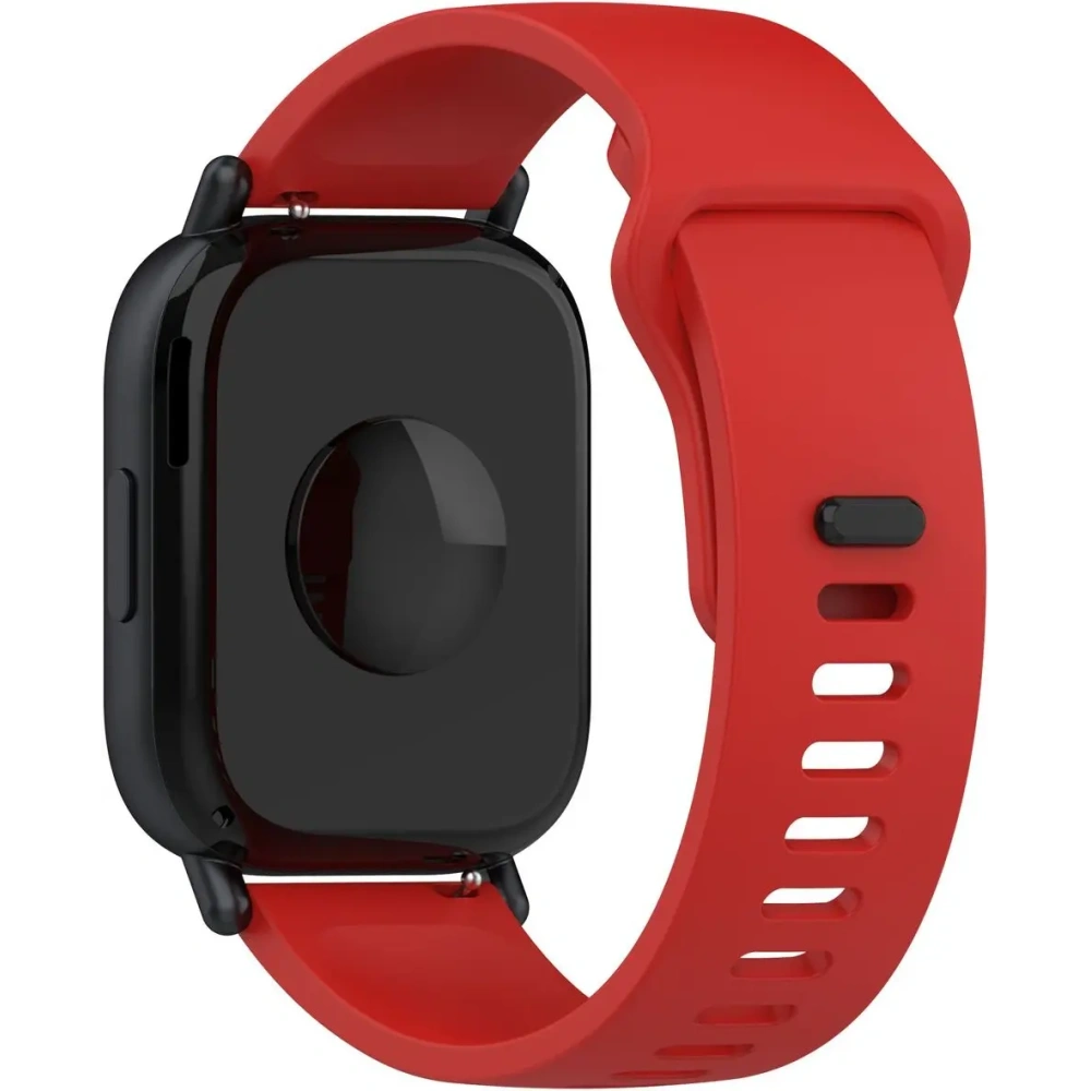 Silikonowy pasek Bizon Strap Watch Silicone do Xiaomi Redmi Watch 5 Lite / 5 Active czerwony