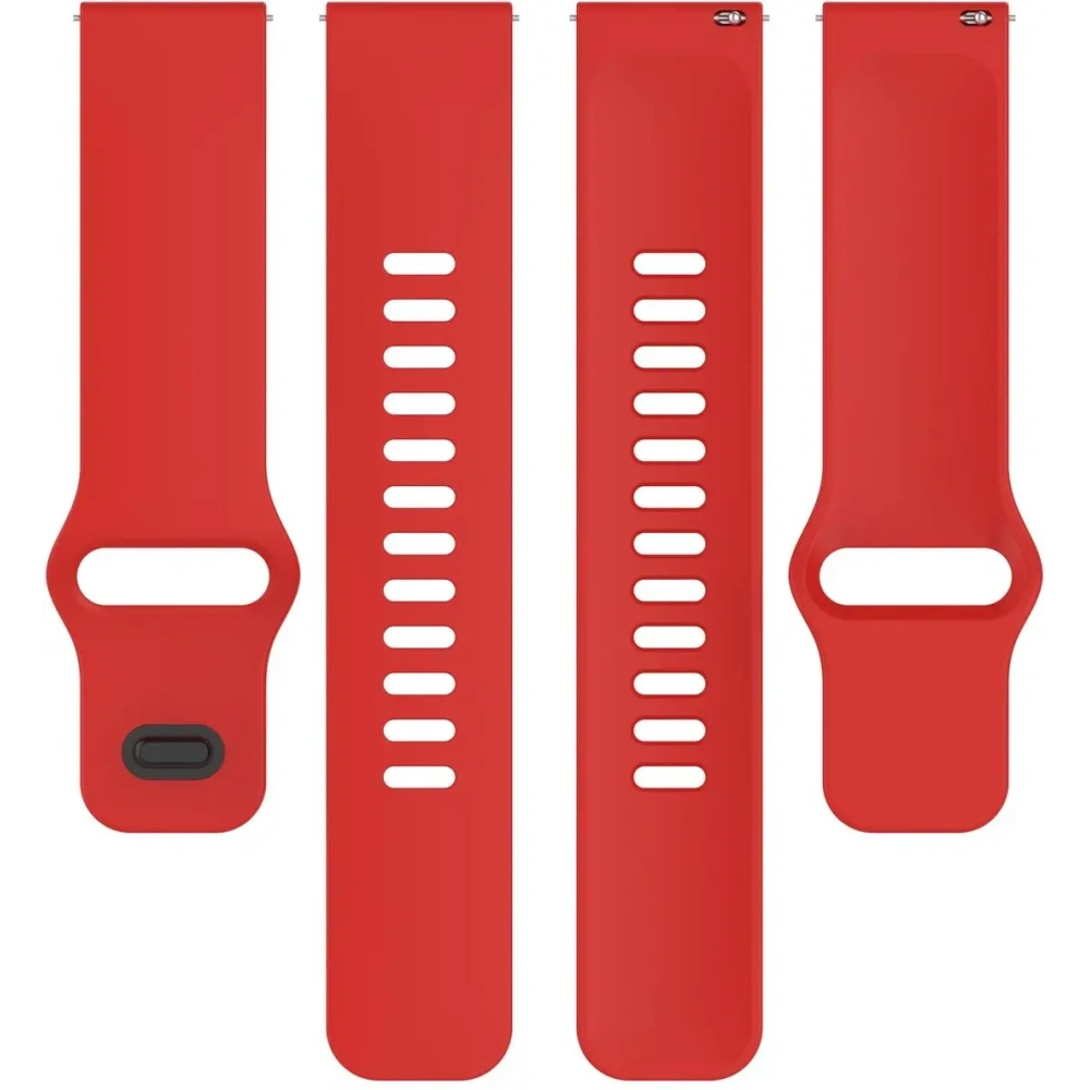 Silikonowy pasek Bizon Strap Watch Silicone do Xiaomi Redmi Watch 5 Lite / 5 Active czerwony