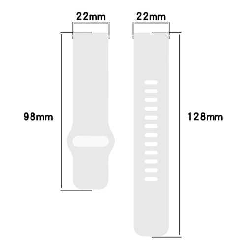 Kup Silikonový pásek Bizon Strap Watch Silicone do Xiaomi Redmi Watch 5 Lite / 5 Active bílý - BIZ6780 - {ean13} - Sklep Home Screen