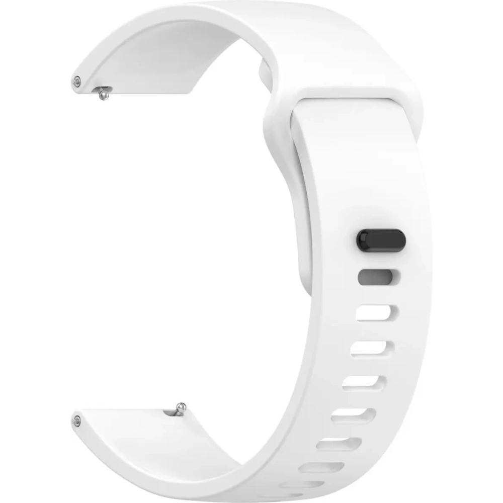 Silikonowy pasek Bizon Strap Watch Silicone do Xiaomi Redmi Watch 5 Lite / 5 Active biały